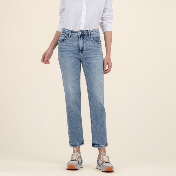 Kut from the Kloth Rachael High Rise Mom Jean Size 88 / Equality W/Med Base Wash - Picture 1 of 3